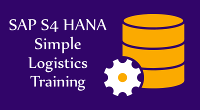 SAP S4 HANA Simple Logistics Training
